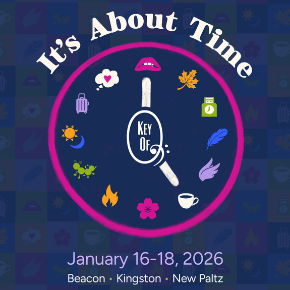 Image of a clock with icons instead of numbers